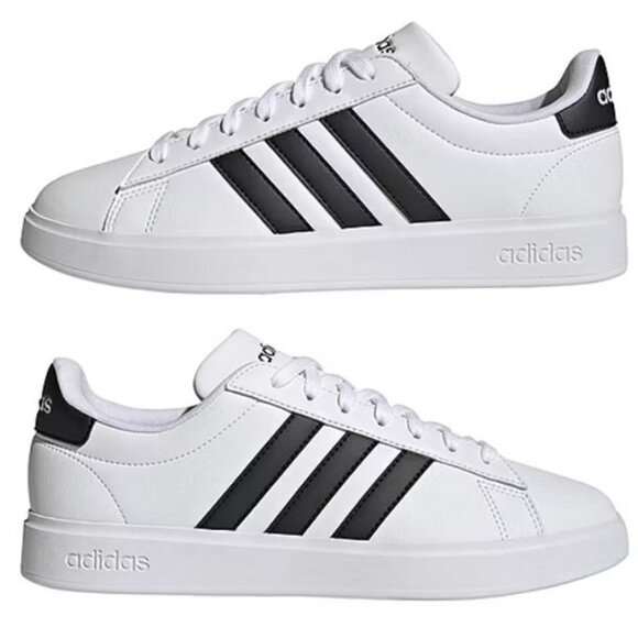 adidas Grand Court Cloudfoam Lifestyle Co Mens Sneakers White Black Size 9.5 main image 4